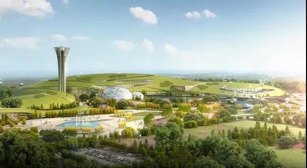 雄安新区生活垃圾焚烧处理设施规划效果图